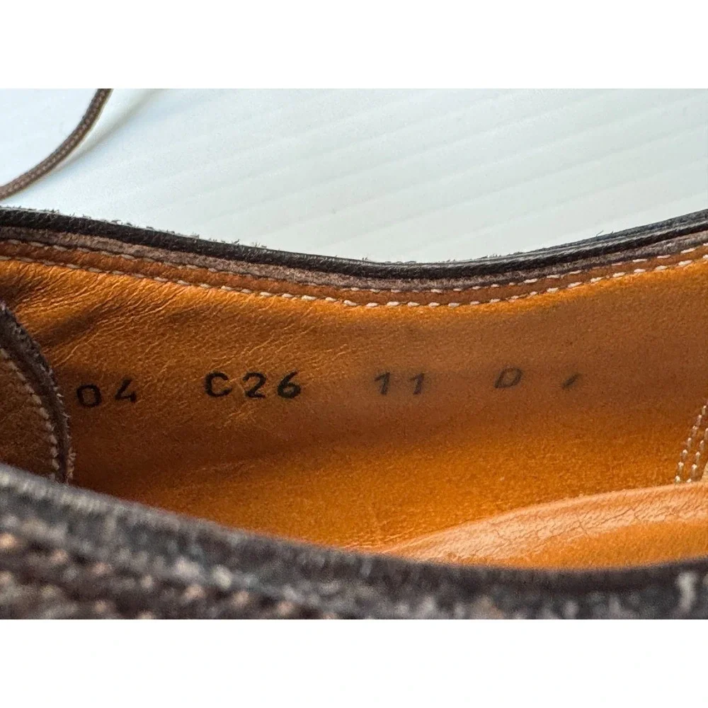 Salvatore Ferragamo Split Toe Derby Shoes‎ Mens 11 D EUC Lace-up Leather Dress